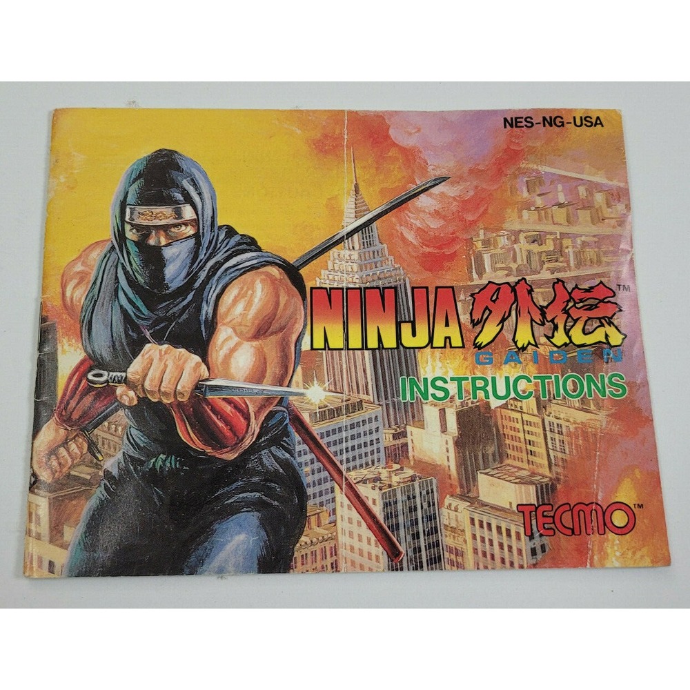 NINJA GAIDEN ‎ (NINTENDO NES) INSTRUCTION MANUAL ONLY!